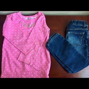 5T girls sweater and jeans